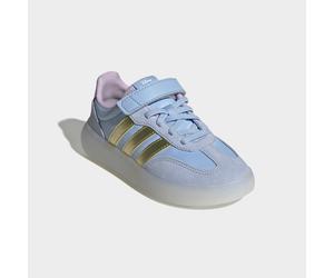 Sneaker ADIDAS SPORTSWEAR "ADIDAS DISNEY DIE EISKÖNIGIN BARREDA DECODE KIDS", Mädchen, Gr. 35, glow blau, gold metallic, ice lavender, Leder, Textil, Schuhe Sneaker, Frozen, für Kinder & Jugendliche (