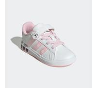 Sneaker ADIDAS SPORTSWEAR "ADIDAS DISNEY MINNIE MOUSE GRAND COURT", Mädchen, Gr. 33, weiß (cloud weiß, clear pink, chalk weiß), Synthetik, Schuhe Sneaker (51099720-33) cloud weiß, clear pink, chalk we