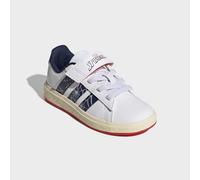 Sneaker ADIDAS SPORTSWEAR "ADIDAS MARVEL SPIDER-MAN GRAND COURT KIDS", Mädchen, Gr. 31, weiß (cloud weiß, dunkelblau, warm vanilla), Synthetik, Schuhe Sneaker, für Kinder & Jugendliche (29440711-31) c