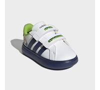Sneaker ADIDAS SPORTSWEAR "ADIDAS PIXAR TOY STORY GRAND COURT 3.0 BUBBLE KIDS", Mädchen, Gr. 24, cloud weiß, dunkelblau, sanftes weiß, Synthetik, Textil, Schuhe Sneaker, für Kinder (46569842-24) cloud