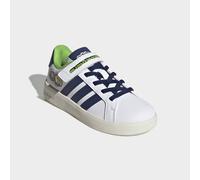 Sneaker ADIDAS SPORTSWEAR "ADIDAS PIXAR TOY STORY GRAND COURT KIDS", Mädchen, Gr. 29, blau (cloud weiß, dunkelblau, sanftes weiß), Synthetik, Textil, Schuhe Sneaker, für Kinder & Jugendliche (53293141