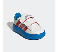 Sneaker ADIDAS SPORTSWEAR "ADIDAS X MARVEL SPIDER-MAN GRAND COURT KIDS", Kinder, Gr. 25, blau (cloud weiß, pure ruby, bright blau), Synthetik, Schuhe Sneaker, für Kinder (77301322-25) cloud weiß, pure