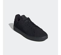Sneaker ADIDAS SPORTSWEAR "ADVANTAGE 2.0", Herren, Gr. 42,5, schwarz (core schwarz, glow blau, carbon), Leder, Synthetik, Schuhe Sneaker (78630604-42,5) core schwarz, glow blau, carbon