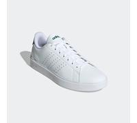 Sneaker ADIDAS SPORTSWEAR "ADVANTAGE 2.0", Herren, Gr. 47, weiß (cloud weiß, core schwarz, collegiate grün), Synthetik, Schuhe Sneaker, Design auf den Spuren des adidas Stan Smith (29426709-47) cloud