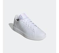 Sneaker ADIDAS SPORTSWEAR "ADVANTAGE BASE 2.0", Damen, Gr. 42, cloud weiß, ftwr weiß, clear pink, Synthetik, Textil, Schuhe Sneaker, inspiriert vom Design des adidas stan smith (34386645-42) cloud wei