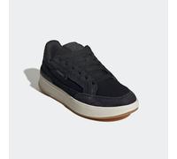 Sneaker ADIDAS SPORTSWEAR "ASPYRE 00S", Damen, Gr. 38, silber (core schwarz, silber metallic, gum10), Leder, Textil, Schuhe Sneaker (51626300-38) core schwarz, silber metallic, gum10