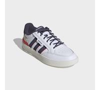 Sneaker ADIDAS SPORTSWEAR "ASPYRE 3 STRIPES", Herren, Gr. 47, weiß (cloud weiß, shadow navy, pure ruby), Leder, Synthetik, Schuhe Sneaker (73641017-47) cloud weiß, shadow navy, pure ruby