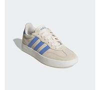 Sneaker ADIDAS SPORTSWEAR "BARREDA", Damen, Gr. 40, wonder weiß, blau fusion, sanftes weiß, Leder, Synthetik, Schuhe Sneaker, Design auf den Spuren des adidas Handball Spezial (48522157-40) wonder wei