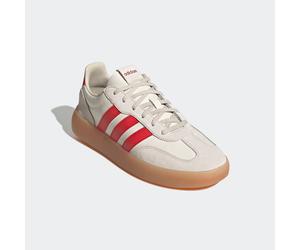 Sneaker ADIDAS SPORTSWEAR "BARREDA DECODE", Herren, Gr. 42, weiß (sanftes weiß, better scarlet, alumina), Leder, Schuhe Sneaker, inspiriert vom Design des adidas handball spezial (93793049-42) sanftes