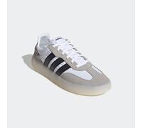 Sneaker ADIDAS SPORTSWEAR "BARREDA DECODE", Herren, Gr. 47, schwarz-weiß (cloud weiß, core schwarz, grau two), Leder, Textil, Schuhe Sneaker, inspiriert vom Design des adidas handball spezial (5073300