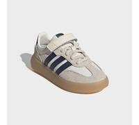 Sneaker ADIDAS SPORTSWEAR "BARREDA DECODE KIDS", Mädchen, Gr. 34, sanftes weiß, collegiate navy, collegiate grün, Leder, Textil, Schuhe Sneaker, inspiriert vom Design des Handball Spezial, für Kinder 