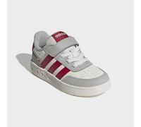 Sneaker ADIDAS SPORTSWEAR "BREAKBASE KIDS", Mädchen, Gr. 30, rot (core weiß, team victory rot, grau two), Synthetik, Schuhe Sneaker, für Kinder & Jugendliche (33615345-30) core weiß, team victory rot,