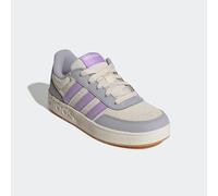 Sneaker ADIDAS SPORTSWEAR "BREAKBASE KIDS", Mädchen, Gr. 38, weiß (wonder weiß, powder plum, glory grau), Synthetik, Textil, Schuhe Sneaker, für Kinder & Jugendliche (20532657-38) wonder weiß, powder