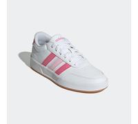 Sneaker ADIDAS SPORTSWEAR "BREAKNET 3.0 FÜR KIDS", Damen, Gr. 38, weiß (cloud weiß, pink fusion, clear pink), Synthetik, Schuhe Sneaker, für Kinder & Jugendliche (36029701-38) cloud weiß, pink fusion,