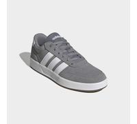 Sneaker ADIDAS SPORTSWEAR "BREAKNET 3.0", Herren, Gr. 45, grau three, ftwr weiß, gum5, Leder, Synthetik, Schuhe Sneaker (20220752-45) grau three, ftwr weiß, gum5