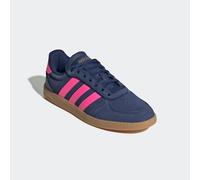 Sneaker ADIDAS SPORTSWEAR "BREAKNET SLEEK", Damen, Gr. 37, dunkelblau, lucid pink, gold metallic, Leder, Synthetik, Schuhe Sneaker, Topseller (89075000-37) dunkelblau, lucid pink, gold metallic