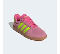 Sneaker ADIDAS SPORTSWEAR "BREAKNET SL amen, Gr. 42,5, rosa (pulse magenta, lucid lemon, bliss pink), Leder, Synthetik, Schuhe Sneaker (90389838-42,5) pulse magenta, lucid lemon, bliss pink