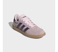 Sneaker ADIDAS SPORTSWEAR "BREAKNET SL R KINDER", Mädchen, Gr. 35,5, clear pink, dunkelblau, gum 3, Leder, Synthetik, Schuhe Sneaker, inspiriert vom Design des adidas handball spezial (31338846-3