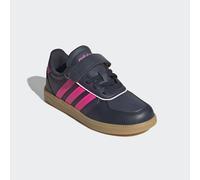 Sneaker ADIDAS SPORTSWEAR "BREAKNET SLEEK KIDS", Mädchen, Gr. 32, rosa (aurora ink, lucid pink, gum 3), Synthetik, Schuhe Sneaker, inspiriert vom Design des adidas handball spezial (73451742-32) auror