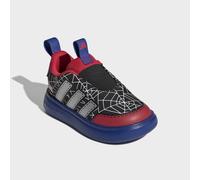 Sneaker ADIDAS SPORTSWEAR "BUBBLECOMIC SPIDEY I", Mädchen, Gr. 26, core schwarz, silber metallic, royal blau, Synthetik, Textil, Schuhe Sneaker, sehr leichte Sohle (79379247-26) core schwarz, silber m