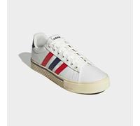 Sneaker ADIDAS SPORTSWEAR "DAILY 4.0", Damen, Gr. 42,5, weiß (sanftes weiß, better scarlet, dunkelblau), Synthetik, Textil, Schuhe Sneaker (38972059-42,5) sanftes weiß, better scarlet, dunkelblau