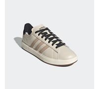 Sneaker ADIDAS SPORTSWEAR "GRAND COURT 2.0", Herren, Gr. 42, aluminium, blanch cargo, core schwarz, Leder, Synthetik, Schuhe Sneaker, Design auf den Spuren des adidas Superstar (65575112-42) aluminium