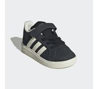Sneaker ADIDAS SPORTSWEAR "GRAND COURT 2.0 KIDS", Mädchen, Gr. 27, schwarz (core schwarz, sanftes weiß, ftwr weiß), Leder, Synthetik, Textil, Schuhe Sneaker, Design auf den Spuren des adidas Campus 00