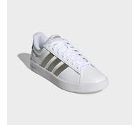 Sneaker ADIDAS SPORTSWEAR "GRAND COURT 3.0", Damen, Gr. 40, cloud weiß, cyber metallic, ftwr weiß, Synthetik, Textil, Schuhe Sneaker (66343435-40) cloud weiß, cyber metallic, ftwr weiß