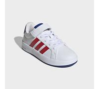 Sneaker ADIDAS SPORTSWEAR "GRAND COURT 3.0 FÜR KINDER", Mädchen, Gr. 30, rot (cloud weiß, royal blau, better scarlet), Synthetik, Textil, Schuhe Sneaker, mit Klettverschluss, für Kinder (92334027-30) 