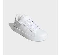 Sneaker ADIDAS SPORTSWEAR "GRAND COURT 3.0 FÜR KINDER", Mädchen, Gr. 35, weiß (cloud weiß, ftwr weiß, ftwr weiß), Synthetik, Textil, Schuhe Sneaker, mit Klettverschluss, für Kinder (39783542-35) cloud