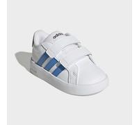 Sneaker ADIDAS SPORTSWEAR "GRAND COURT 3.0 KIDS", Damen, Gr. 25, cloud weiß, lucid ray blau, aurora onix, Synthetik, Textil, Schuhe Sneaker, für Kinder (15277925-25) cloud weiß, lucid ray blau, aurora