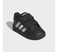 Sneaker ADIDAS SPORTSWEAR "GRAND COURT 3.0 KIDS", Damen, Gr. 26, cloud weiß, core schwarz, core schwarz, Synthetik, Textil, Schuhe Sneaker, für Kinder (27245400-26) cloud weiß, core schwarz, core schw