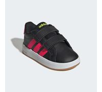 Sneaker ADIDAS SPORTSWEAR "GRAND COURT 3.0 KIDS", Mädchen, Gr. 24, core schwarz, lucid rot, lucid lemon, Synthetik, Textil, Schuhe Sneaker, für Kinder (47506865-24) core schwarz, lucid rot, lucid lemo