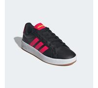 Sneaker ADIDAS SPORTSWEAR "GRAND COURT 3.0 KINDER UND TEENS", Mädchen, Gr. 35,5, core schwarz, lucid rot, lucid lemon, Synthetik, Textil, Schuhe Sneaker, für Kinder & Jugendliche (69419025-35,5) core