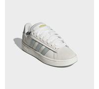 Sneaker ADIDAS SPORTSWEAR "GRAND COURT ALPHA", Damen, Gr. 38,5, core weiß, wonder sage, gold metallic, Leder, Textil, Schuhe Sneaker, inspiriert vom Design des adidas campus 00 (66788206-38,5) core we