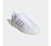 Sneaker ADIDAS SPORTSWEAR "GRAND COURT 2.0 SCHUH", Damen, Gr. 40, weiß (cloud weiß, powder plum, core weiß), Synthetik, Schuhe, Design auf den Spuren des adidas Superstar (90541649-40) cloud weiß, pow