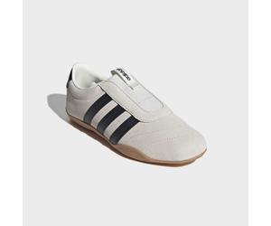 Sneaker ADIDAS SPORTSWEAR "GRAND COURT LO SLIP ON", Damen, Gr. 39, beige (sanftes weiß, core schwarz, gum10), Leder, Schuhe Sneaker (58543955-39) sanftes weiß, core schwarz, gum10