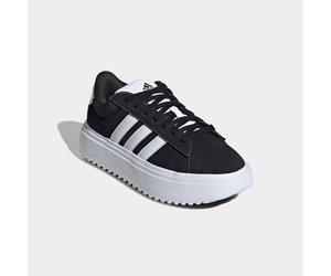 Sneaker ADIDAS SPORTSWEAR "GRAND COURT PLATFORM", Damen, Gr. 41, schwarz-weiß (core schwarz, cloud weiß, core schwarz), Leder, Synthetik, Schuhe Sneaker, Design auf den Spuren des adidas Superstar (62