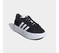 Sneaker ADIDAS SPORTSWEAR "GRAND COURT PLATFORM", Damen, Gr. 42, schwarz-weiß (core schwarz, cloud weiß, core schwarz), Leder, Synthetik, Schuhe Sneaker, Design auf den Spuren des adidas Superstar (62