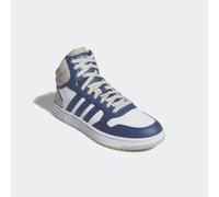 Sneaker ADIDAS SPORTSWEAR "HOOPS 3.0 MID", Herren, Gr. 41, weiß (cloud weiß, preloved blau, putty grau), Synthetik, Textil, Schuhe Sneaker (93450109-41) cloud weiß, preloved blau, putty grau