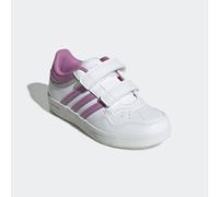 Sneaker ADIDAS SPORTSWEAR "HOOPS 4.0 KIDS", Mädchen, Gr. 34, lila (cloud weiß, preloved lila, grau two), Synthetik, Schuhe Sneaker, für Kinder & Jugendliche (51482337-34) cloud weiß, preloved lila, gr