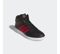 Sneaker ADIDAS SPORTSWEAR "HOOPS 4.0 MID", Herren, Gr. 43, weiß (core schwarz, team victory rot, cloud weiß), Synthetik, Schuhe Sneaker (86861730-43) core schwarz, team victory rot, cloud weiß