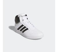 Sneaker ADIDAS SPORTSWEAR "HOOPS 4.0 MID", Herren, Gr. 45, schwarz-weiß (cloud weiß, core schwarz, grau two), Synthetik, Schuhe Sneaker (53914853-45) cloud weiß, core schwarz, grau two