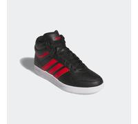 Sneaker ADIDAS SPORTSWEAR "HOOPS 4.0 MID", Mädchen, Gr. 38,5, rot (core schwarz, better scarlet, cloud weiß), Synthetik, Schuhe Sneaker, für Kinder & Jugendliche (74053353-38,5) core schwarz, better s