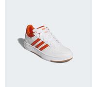 Sneaker ADIDAS SPORTSWEAR "HOOPS CLASSIC", Damen, Gr. 40, cloud weiß, collegiate orange, amber gum, Synthetik, Schuhe Sneaker (95905007-40) cloud weiß, collegiate orange, amber gum