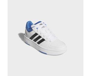 Sneaker ADIDAS SPORTSWEAR "HOOPS CLASSIC J", Damen, Gr. 39, cloud weiß, core schwarz, ray blau, Synthetik, Schuhe Sneaker, für Kinder & Jugendliche (17158303-39) cloud weiß, core schwarz, ray blau