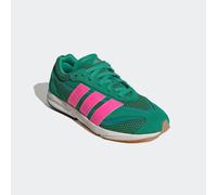 Sneaker ADIDAS SPORTSWEAR "LIGHTBLAZE LP", Damen, Gr. 41, grün (court grün, lucid pink, pure teal), Leder, Textil, Schuhe Sneaker (69100106-41) court grün, lucid pink, pure teal
