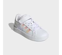 Sneaker ADIDAS SPORTSWEAR, Damen, Gr. 34, ftwwht, irides, ftwwht, Synthetik, Textil, Schuhe Sneaker, mit Klettverschluss, für Kinder (59979302-34) ftwwht, irides, ftwwht