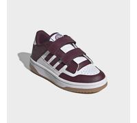 Sneaker ADIDAS SPORTSWEAR "RAPID COURT KIDS", Mädchen, Gr. 28, rot (cloud weiß, maroon, gum4), Synthetik, Textil, Schuhe Sneaker, für Kinder (73068311-28) cloud weiß, maroon, gum4