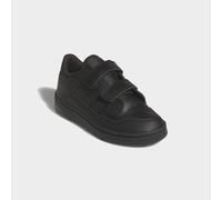 Sneaker ADIDAS SPORTSWEAR "RAPID COURT KINDER", Mädchen, Gr. 34, schwarz (core schwarz, core schwarz, carbon), Synthetik, Schuhe Sneaker, für Kinder & Jugendliche (93697232-34) core schwarz, core schw